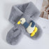 Children's Plush Scarf With Zoo Animal Decal